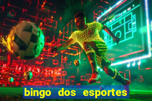 bingo dos esportes para imprimir